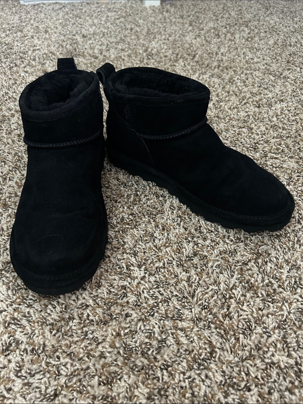 Bearpaw Retro Shorty Black Winter Boots US 10